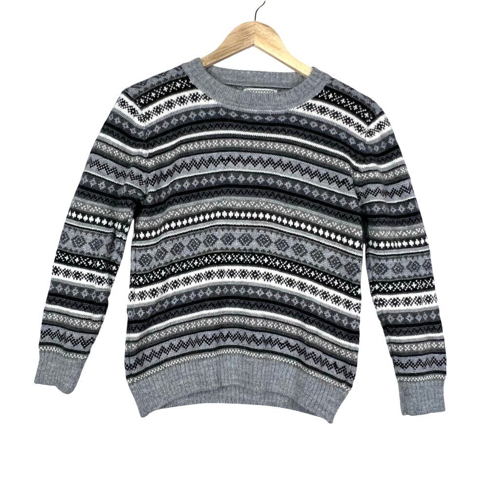 Alpaca Connection ALPACA Blend Made In Peru Aztec Knit Sweater Unisex Small